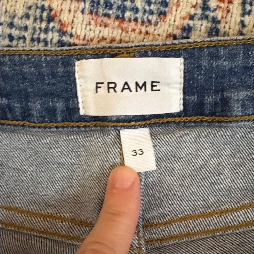 Frame Denim Le Crop Mini Bootcut Jeans in Bixby Blue SZ 33 EUC - Picture 5 of 7